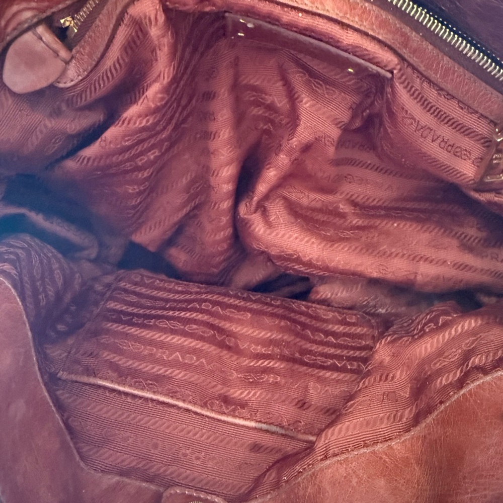 Prada Brown Leather Handbag - Picture 3 of 9